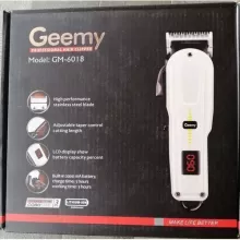 Geemy Tondeuse Electrique Rechargeable - Geemy - GM-6018 - Cheveux Et Barbe - Pour Hommes Et Enfants - Blanc