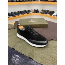 Baladeuse Mocassin EN CUIR -NOIR