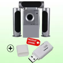 Leadder Home Cinéma - Haut-parleur Multimédia Bluetooth SP-311S - Gris+ Clé USB 16Go