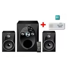 Leadder Home Cinéma - Multimédia Bluetooth Woofer SP-227 /MP3 /USB/Card + UNE Clee USB 32 Go Offert - Noir