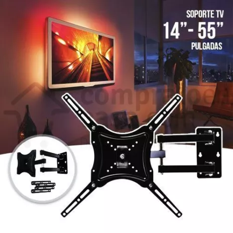 Support Mural TV - Pivotant -Robot 14 - 42+ DVD/Décodeur Compatible