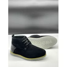 Boots Montantes A Lacets   -   noir