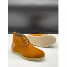Boots Montantes A Lacets -   marron